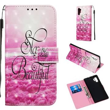 Beautiful 3D Painted Leather Wallet Case for Samsung Galaxy Note 10 Pro (6.75 inch) / Note 10+