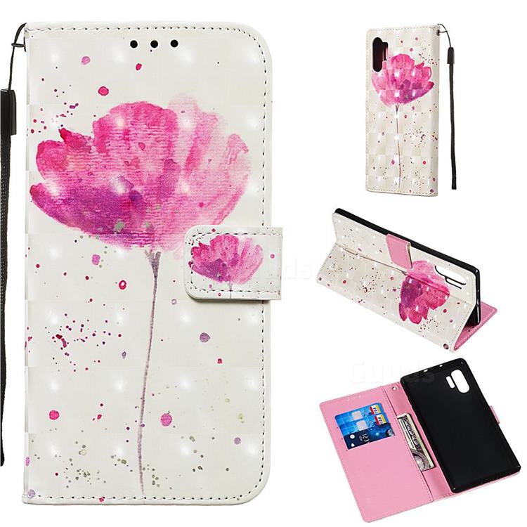 Watercolor 3D Painted Leather Wallet Case for Samsung Galaxy Note 10 Pro (6.75 inch) / Note 10+