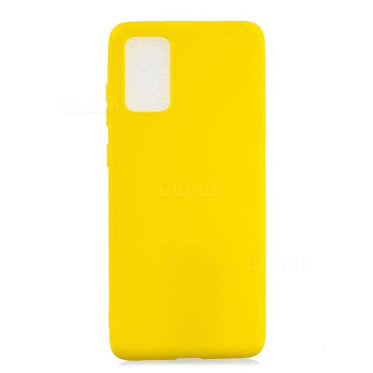 Candy Soft Silicone Protective Phone Case for Samsung Galaxy Note 20 - Yellow