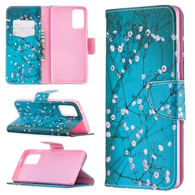 Blue Plum Leather Wallet Case for Samsung Galaxy Note 20