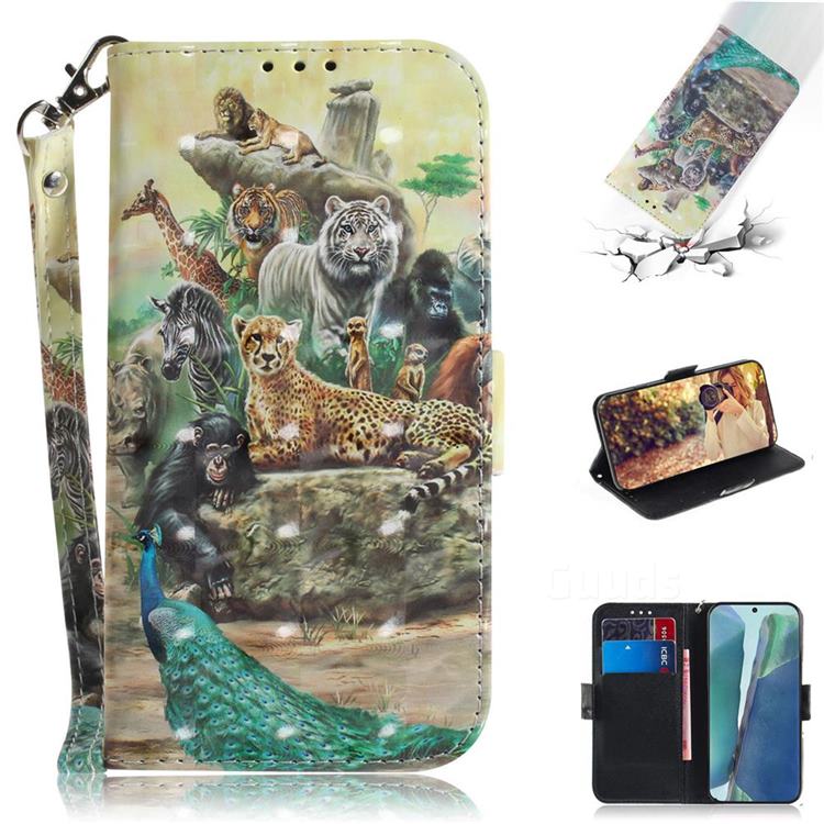 Beast Zoo 3D Painted Leather Wallet Phone Case for Samsung Galaxy Note 20