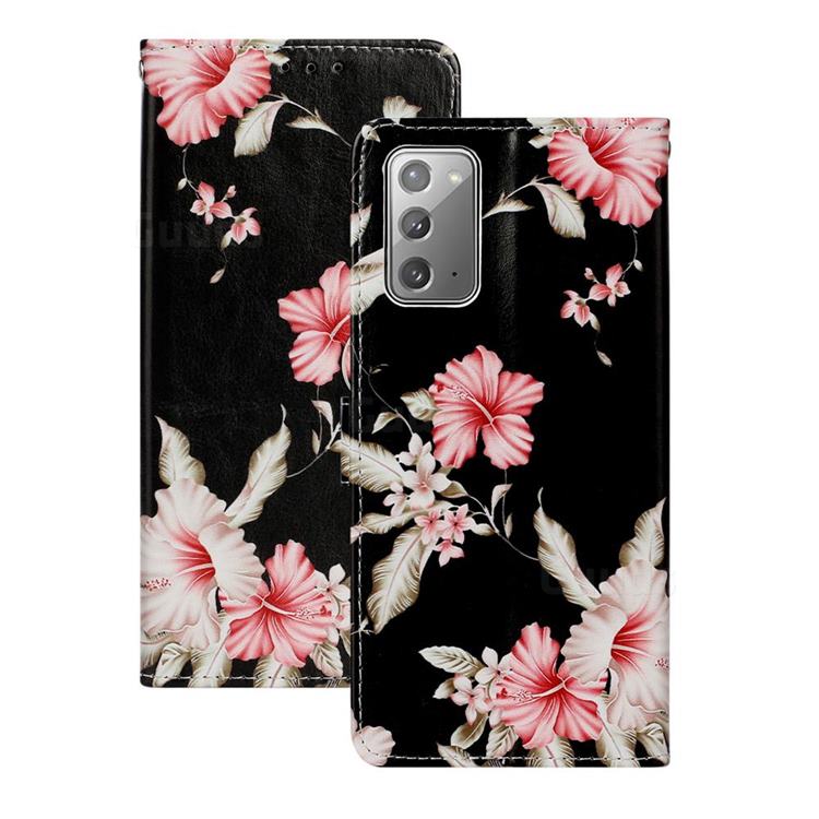 Azalea Flower PU Leather Wallet Case for Samsung Galaxy Note 20