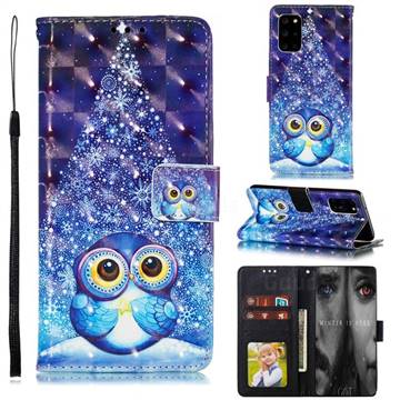Stage Owl 3D Painted Leather Phone Wallet Case for Samsung Galaxy Note 20