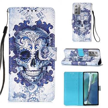 Cloud Kito 3D Painted Leather Wallet Case for Samsung Galaxy Note 20