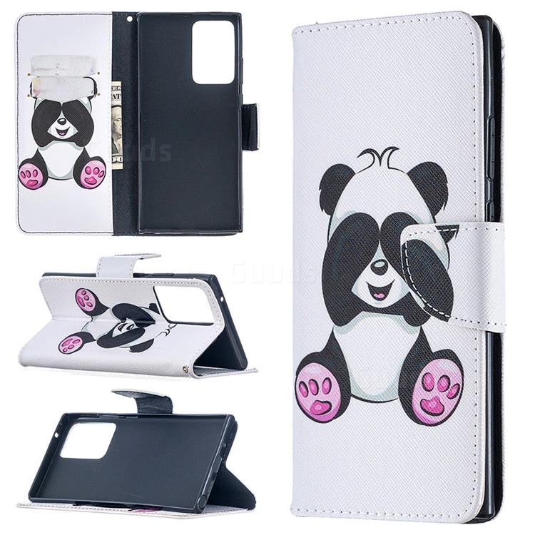 Lovely Panda Leather Wallet Case for Samsung Galaxy Note 20 Ultra
