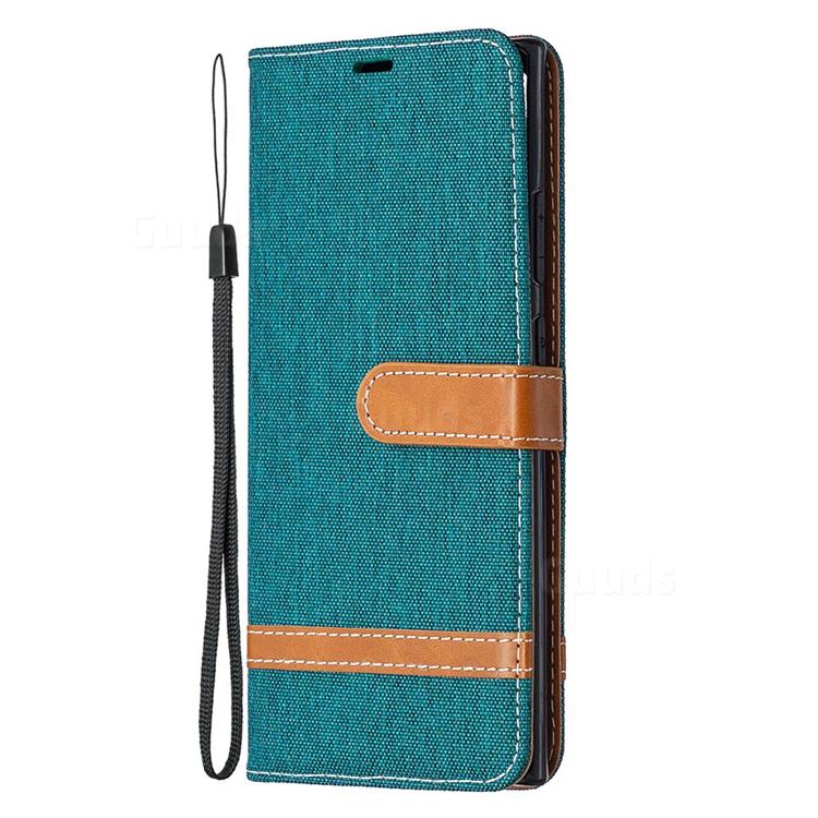 Jeans Cowboy Denim Leather Wallet Case for Samsung Galaxy Note 20 Ultra ...