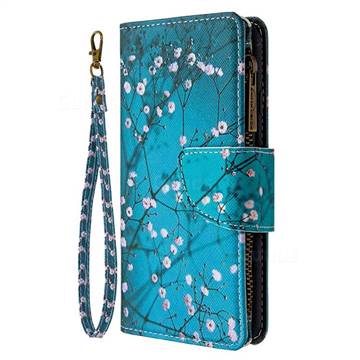 Blue Plum Binfen Color BF03 Retro Zipper Leather Wallet Phone Case for ...