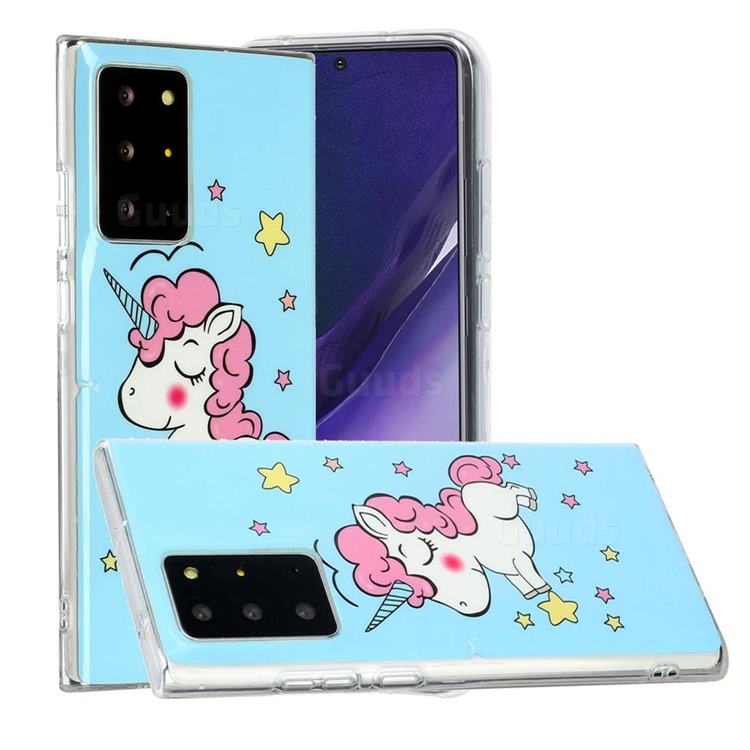 Stars Unicorn Noctilucent Soft TPU Back Cover for Samsung Galaxy Note 20 Ultra