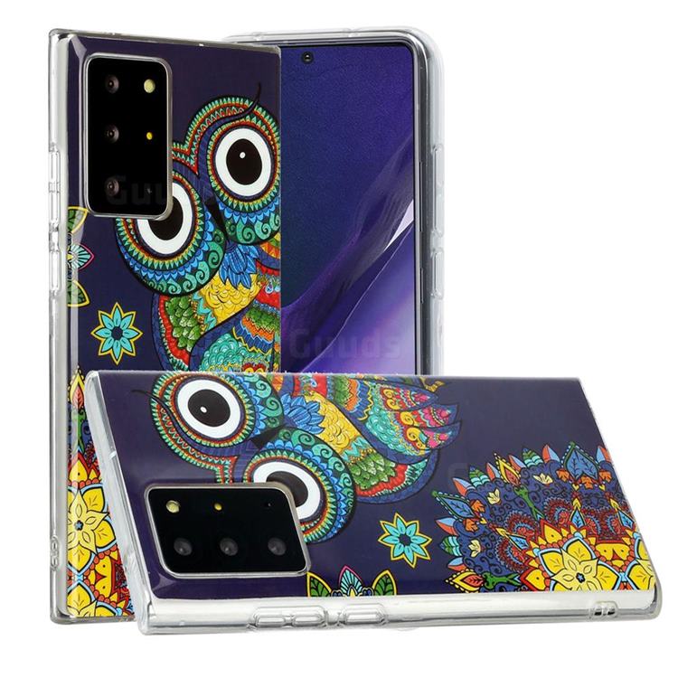 Tribe Owl Noctilucent Soft TPU Back Cover for Samsung Galaxy Note 20 Ultra