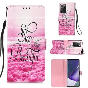 Beautiful 3D Painted Leather Wallet Case for Samsung Galaxy Note 20 Ultra