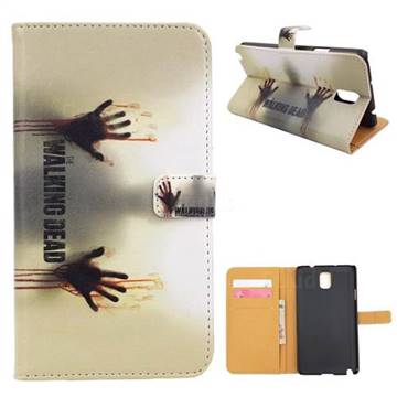 Walking Dead Leather Wallet Case for Samsung Galaxy Note 3 N9000 N9005