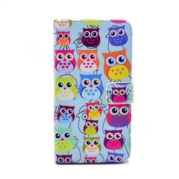 Cute Owls Leather Wallet Case for Samsung Galaxy Note 3 N9000 N9005