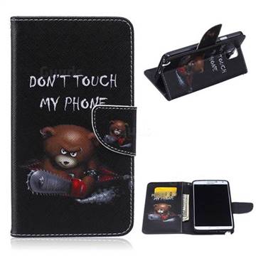 Chainsaw Bear Leather Wallet Case for Samsung Galaxy Note 3 N9000 N9005