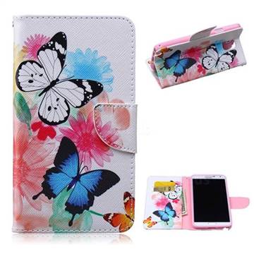 Vivid Flying Butterflies Leather Wallet Case for Samsung Galaxy Note 3 N9000 N9005