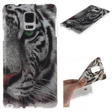 White Tiger IMD Soft TPU Back Cover for Samsung Galaxy Note4