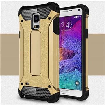 King Kong Armor Premium Shockproof Dual Layer Rugged Hard Cover for Samsung Galaxy Note 4 - Champagne Gold