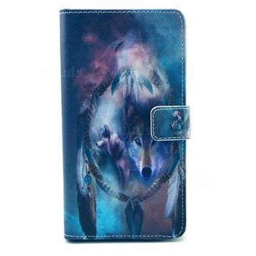 Dreaming Catcher Wolf Leather Wallet Case for Samsung Galaxy Note 4 N910