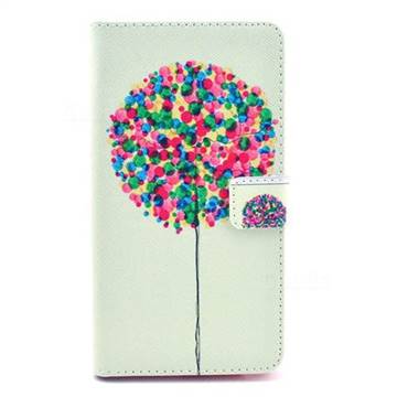 Color Dandelion Leather Wallet Case for Samsung Galaxy Note 4 N910