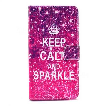 KEEP CALM AND SPARKLE Leather Wallet Case for Samsung Galaxy Note 4 N910