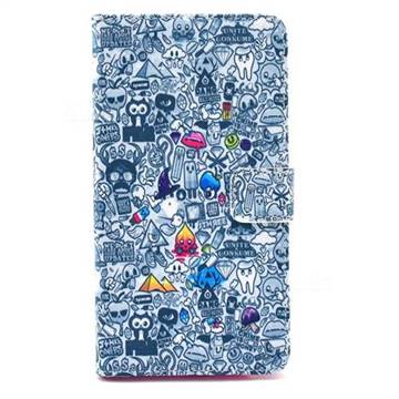 Cartoon Collection Leather Wallet Case for Samsung Galaxy Note 4 N910 ...