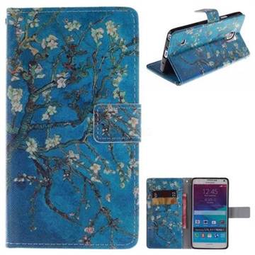 Apricot Tree PU Leather Wallet Case for Samsung Galaxy Note4