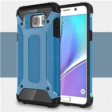 King Kong Armor Premium Shockproof Dual Layer Rugged Hard Cover for Samsung Galaxy Note 5 - Sky Blue