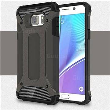 King Kong Armor Premium Shockproof Dual Layer Rugged Hard Cover for Samsung Galaxy Note 5 - Bronze