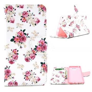 Eastern Roses Leather Wallet Case for Samsung Galaxy Note 5