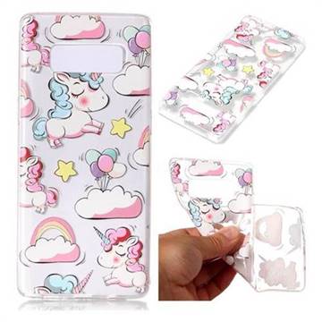 Clouds Unicorn IMD Soft TPU Back Cover for Samsung Galaxy Note 8