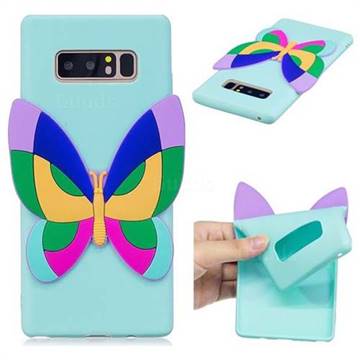 Rainbow Butterfly Soft 3D Silicone Case for Samsung Galaxy Note 8