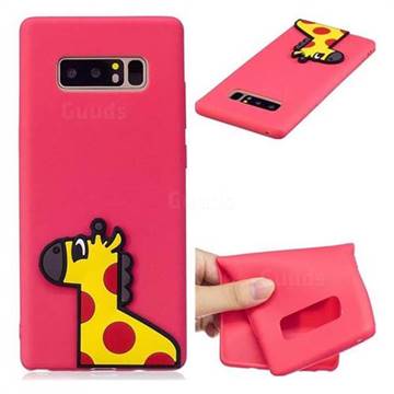 Yellow Giraffe Soft 3D Silicone Case for Samsung Galaxy Note 8