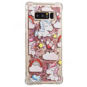 Angel Pony Dynamic Liquid Glitter Sand Quicksand Star TPU Case for Samsung Galaxy Note 8