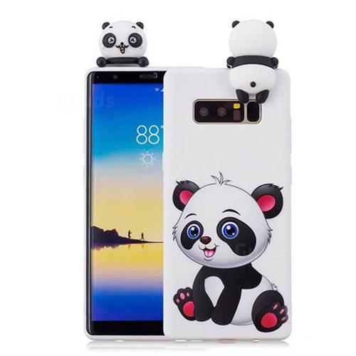 Panda Girl Soft 3D Climbing Doll Soft Case for Samsung Galaxy Note