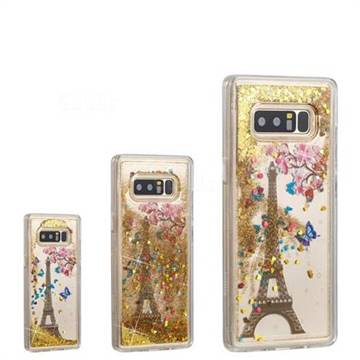 Golden Tower Dynamic Liquid Glitter Quicksand Soft TPU Case for Samsung Galaxy Note 8