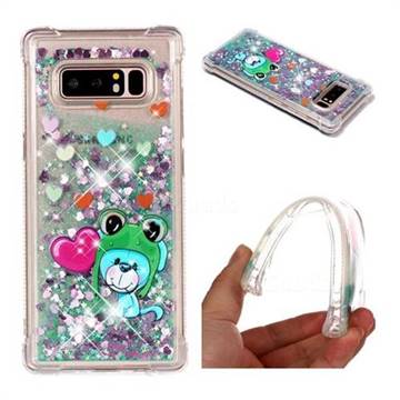 Heart Frog Lion Dynamic Liquid Glitter Sand Quicksand Star TPU Case for Samsung Galaxy Note 8