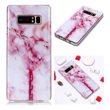 Red Grain Soft TPU Marble Pattern Phone Case for Samsung Galaxy Note 8