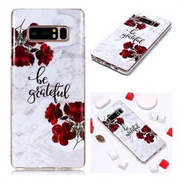 Rose Soft TPU Marble Pattern Phone Case for Samsung Galaxy Note 8