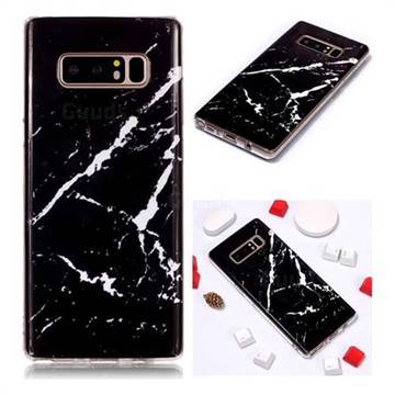 Black Rough white Soft TPU Marble Pattern Phone Case for Samsung Galaxy Note 8