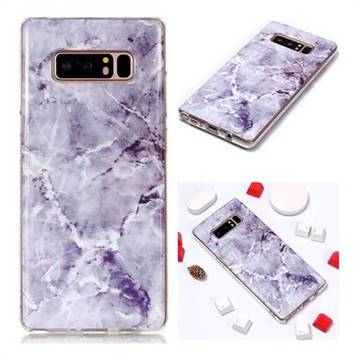 Light Gray Soft TPU Marble Pattern Phone Case for Samsung Galaxy Note 8