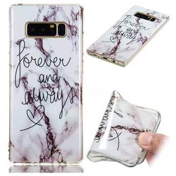 Forever Soft TPU Marble Pattern Phone Case for Samsung Galaxy Note 8