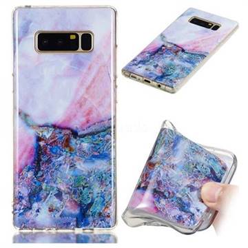 Purple Amber Soft TPU Marble Pattern Phone Case for Samsung Galaxy Note 8