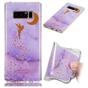 Elf Purple Soft TPU Marble Pattern Phone Case for Samsung Galaxy Note 8