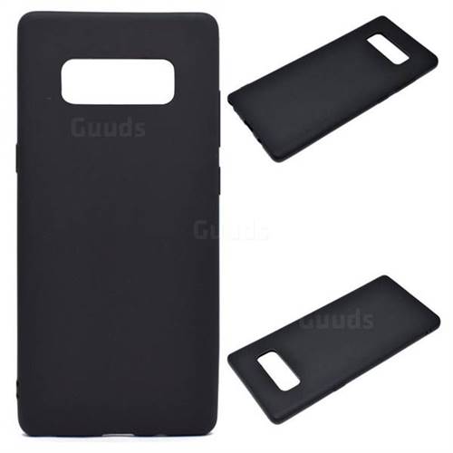 Candy Soft Silicone Protective Phone Case for Samsung Galaxy Note 8 - Black
