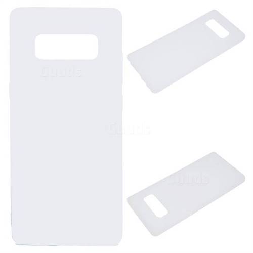 Candy Soft Silicone Protective Phone Case for Samsung Galaxy Note 8 - White