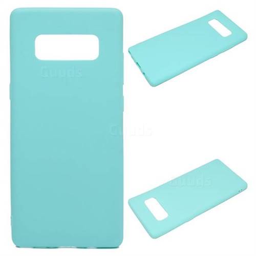 Candy Soft Silicone Protective Phone Case for Samsung Galaxy Note 8 - Light Blue