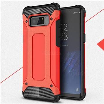 King Kong Armor Premium Shockproof Dual Layer Rugged Hard Cover for Samsung Galaxy Note 8 - Big Red