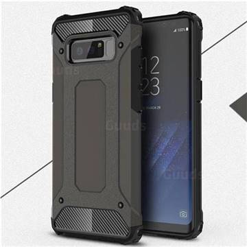 King Kong Armor Premium Shockproof Dual Layer Rugged Hard Cover for Samsung Galaxy Note 8 - Bronze