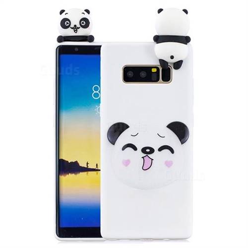 Smiley Panda Soft 3D Climbing Doll Soft Case for Samsung Galaxy Note 8