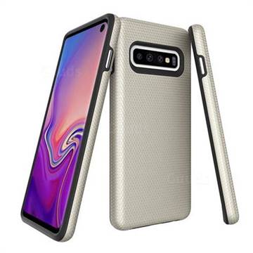 Triangle Texture Shockproof Hybrid Rugged Armor Defender Phone Case for Samsung Galaxy Note 8 - Golden