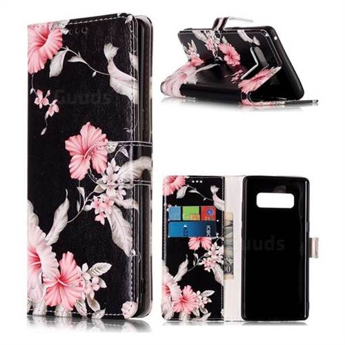 Azalea Flower PU Leather Wallet Case for Samsung Galaxy Note 8